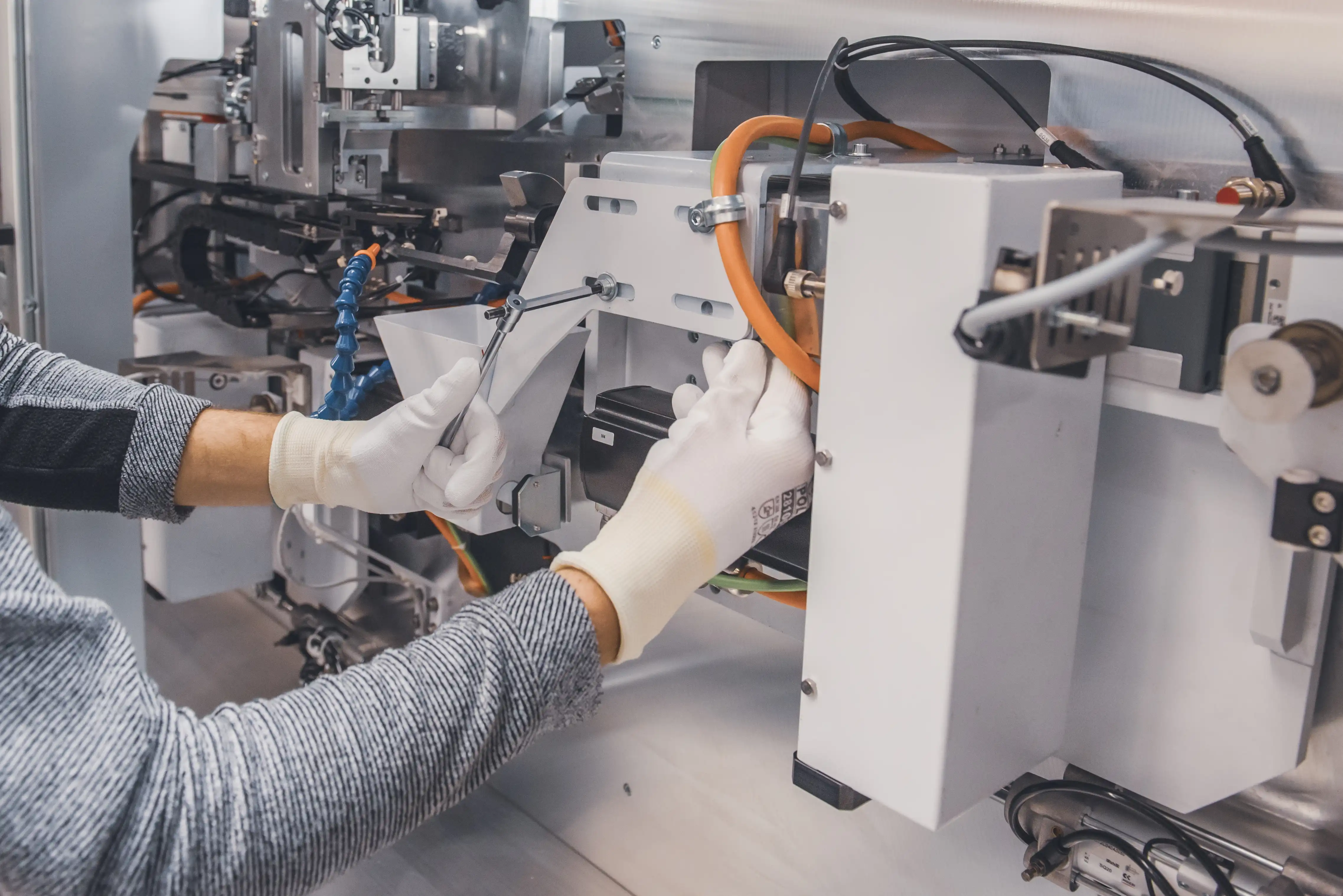 Area assemblaggio e collaudo OMV